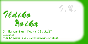 ildiko moika business card